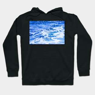 Ocean beach waves blue Hoodie